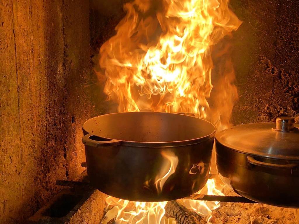cuisine feu de bois