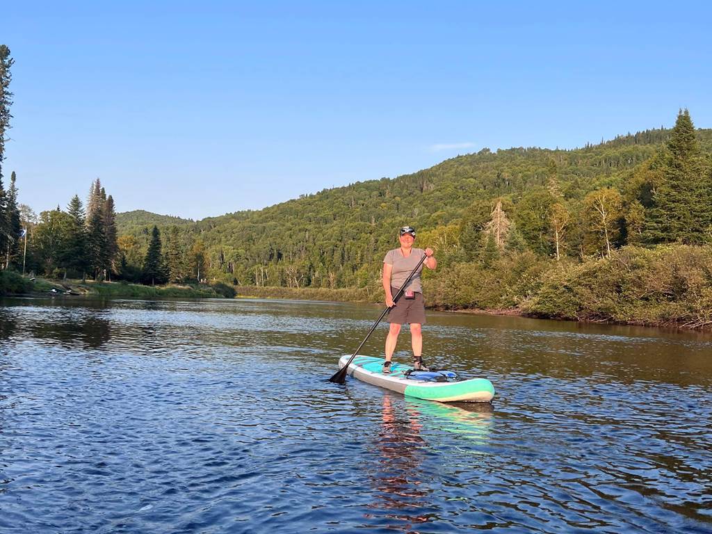 Paddle sur la rivière Bostonnais