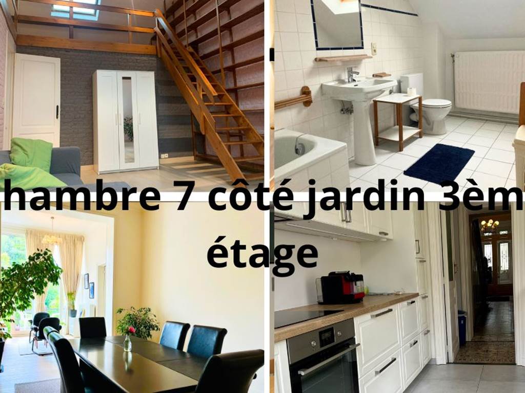 Chambre 7 côté jardin 3ème étage