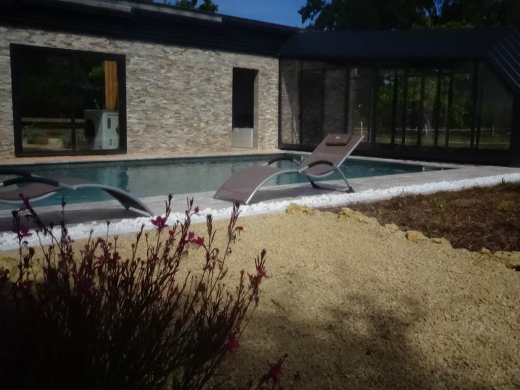 La grange de pachon - la piscine privative