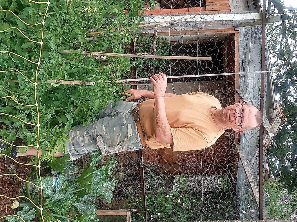 Hervé le maitre du potager