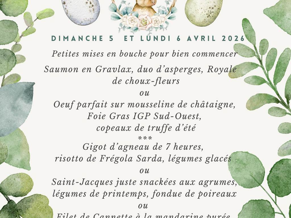 2026-MENU PAQUES