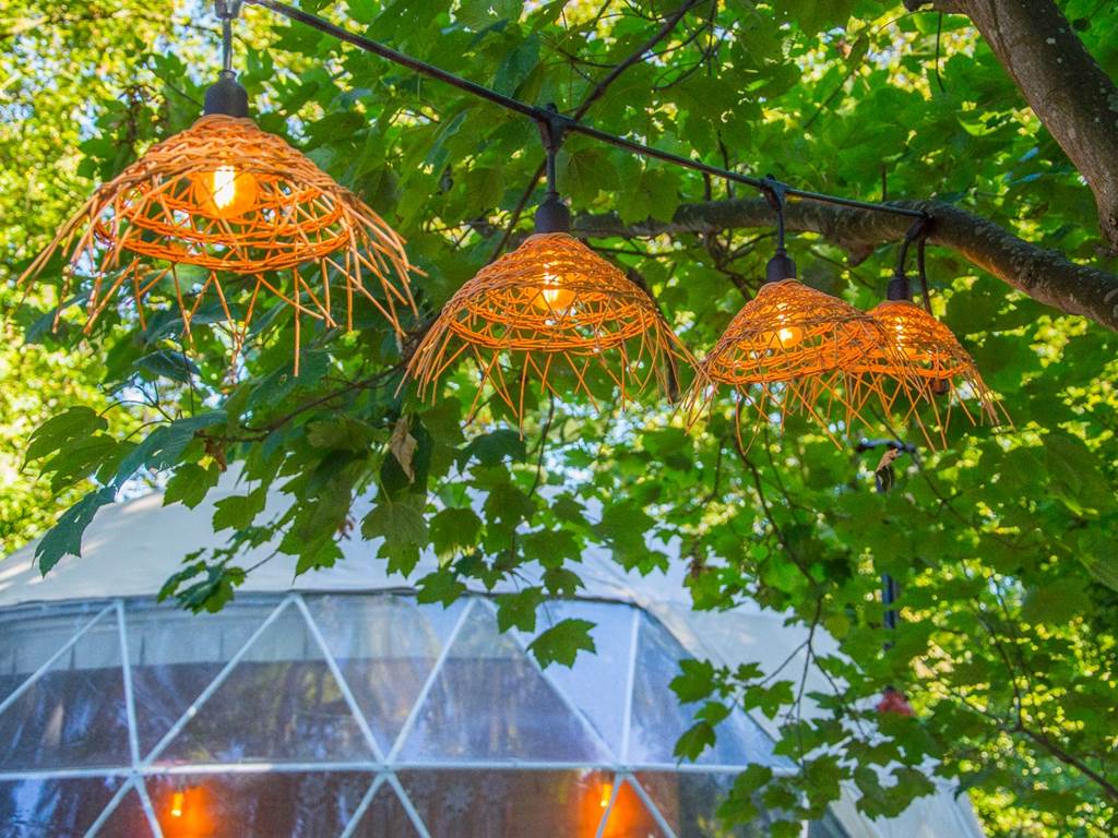 Éclairage au niveau des terrasses