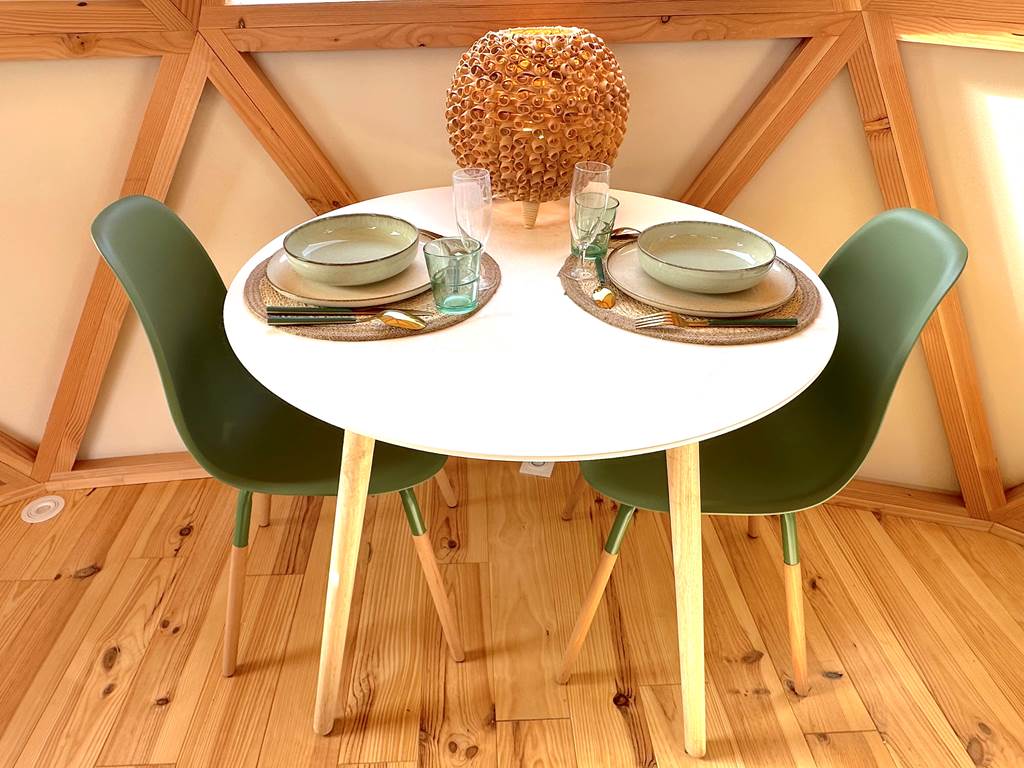 Table pour un repas romantique