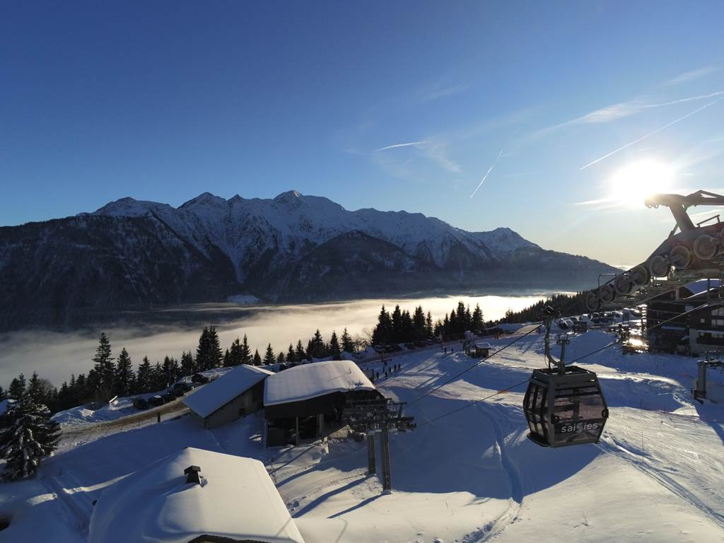 Vue arrière du chalet