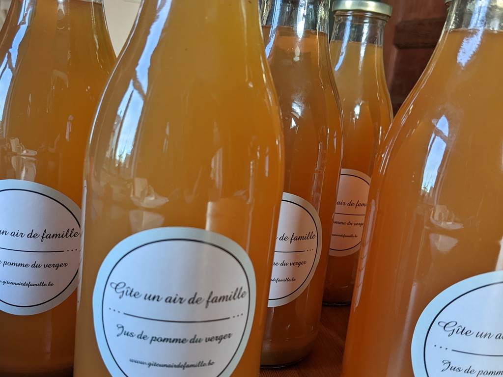 Jus de pommes du verger