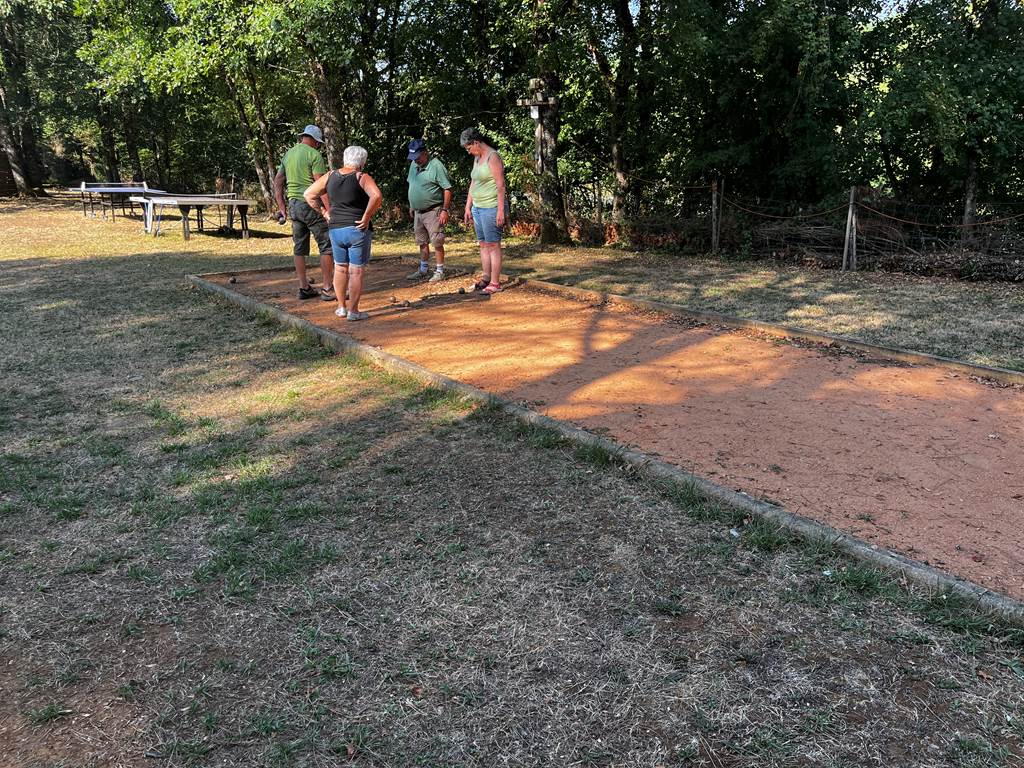 Partie de pétanque