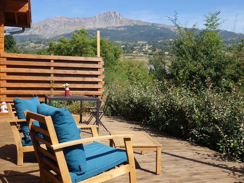 Terrasse au soleil levant