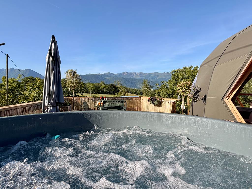 La vue que vous observerez pendant vos bains relaxants