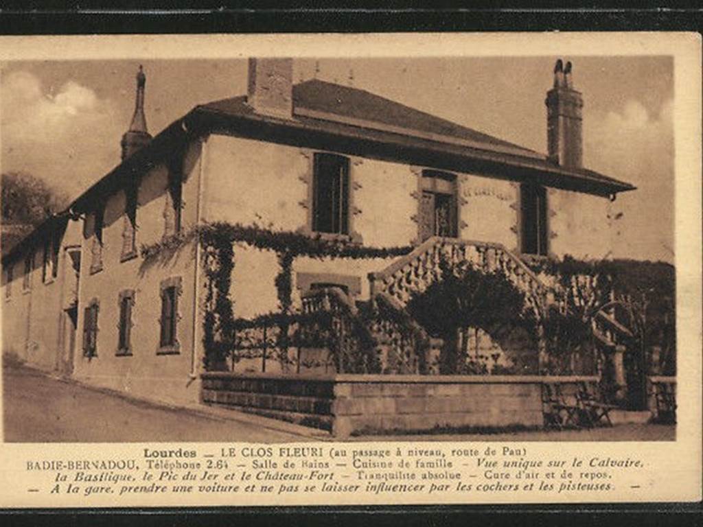 Hôtel du Clos Fleuri - Lourdes - en 1935