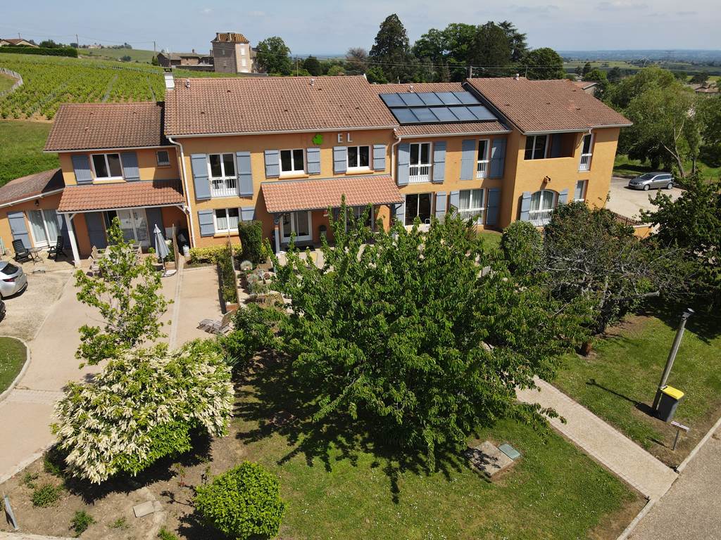 Vue aérienne hôtel