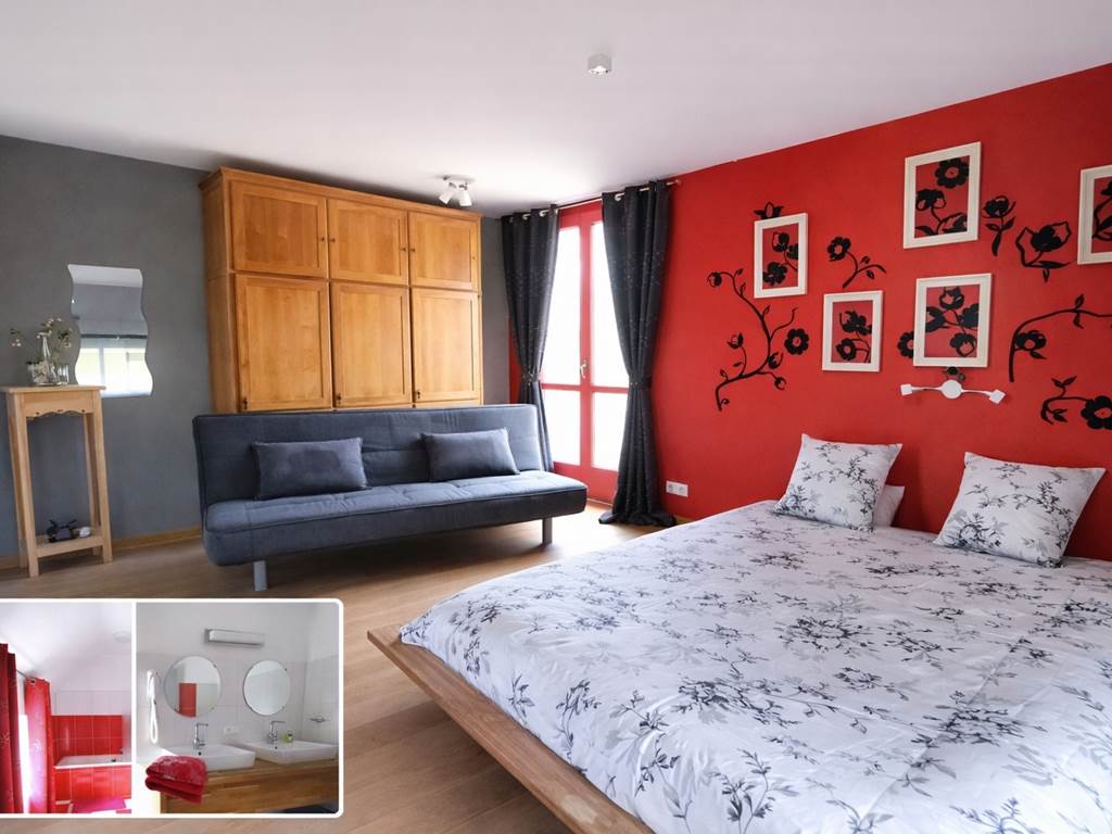 Eagalement une chambre pour quatre personnes si besoin et sa sdb privée