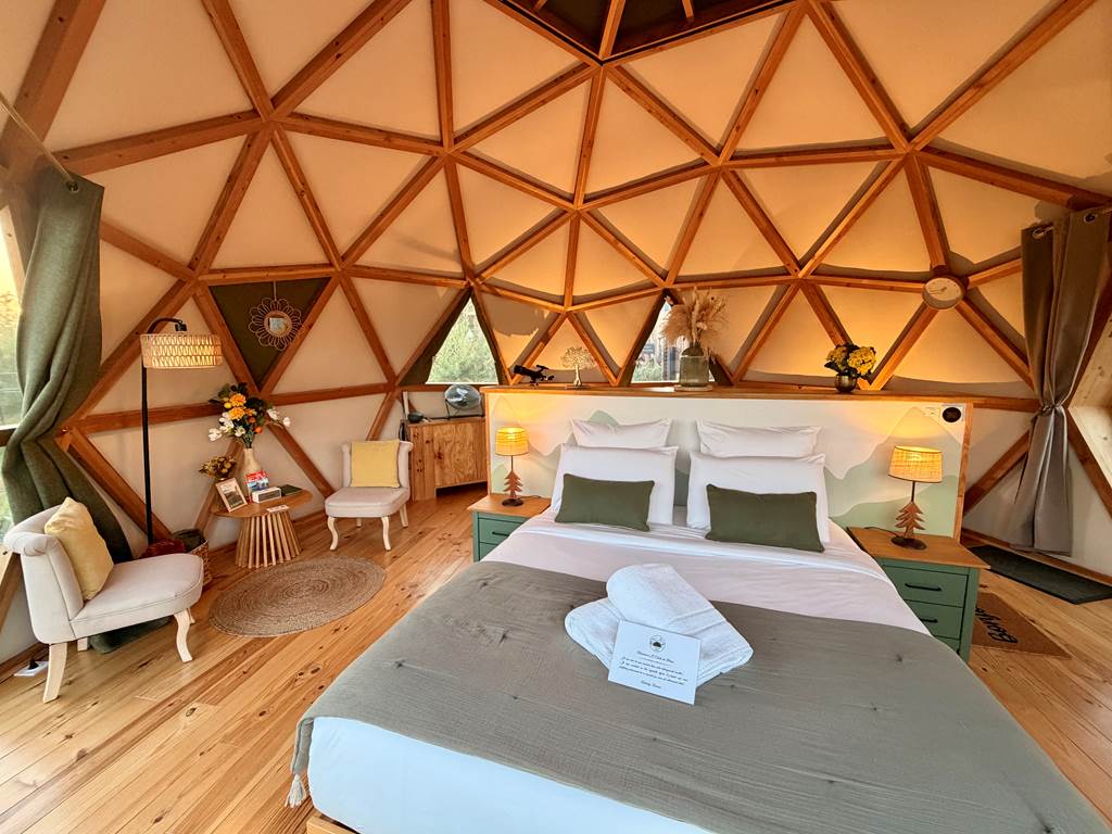 Dôme géodésique cocooning