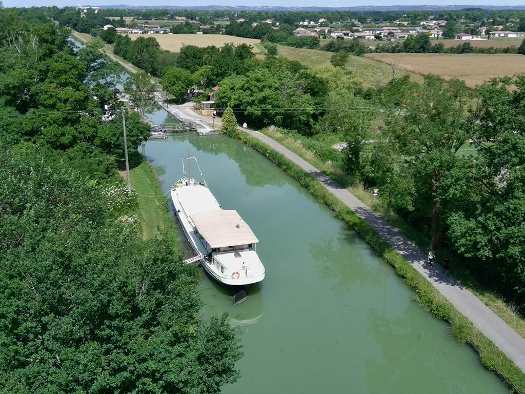 Péniche GEMJO - Vue du ciel