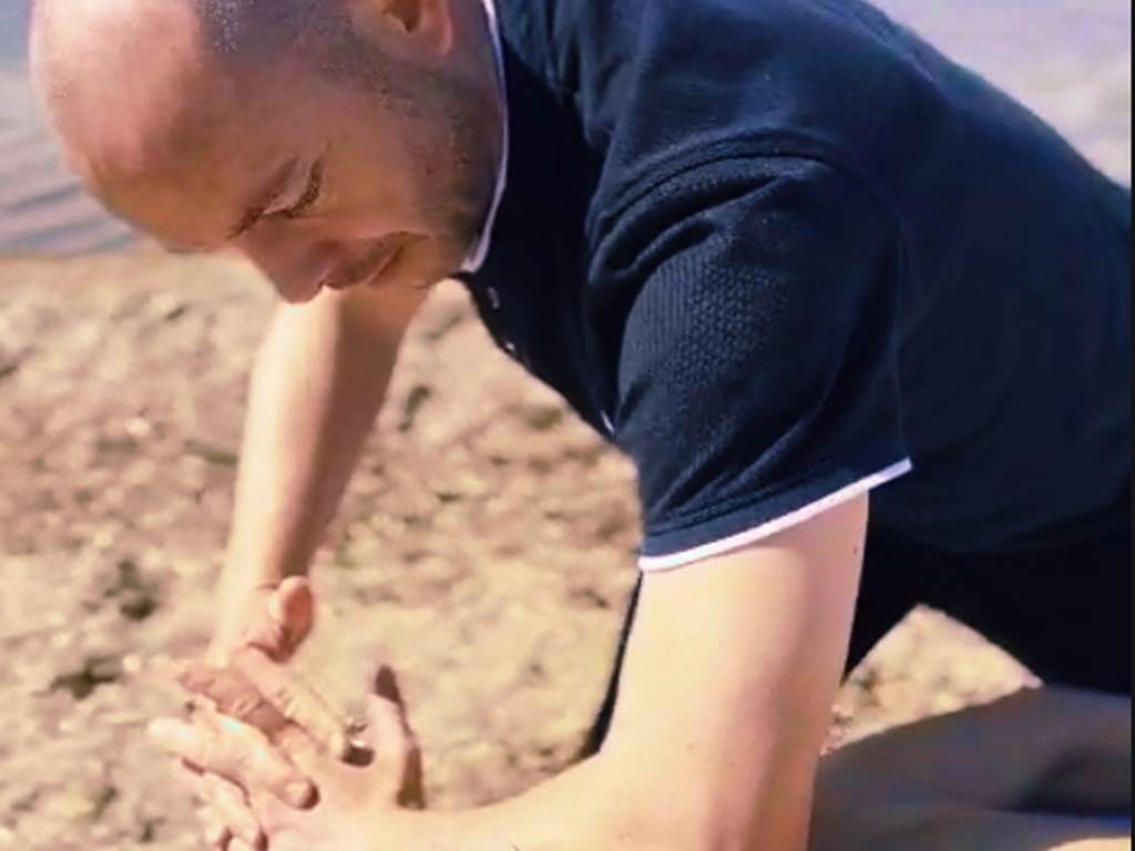 massage bord de plage 4