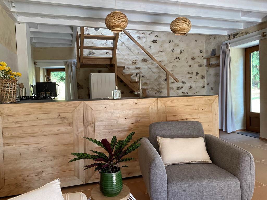 Les terres de la chouette, intérieur du gîte de la chevêche