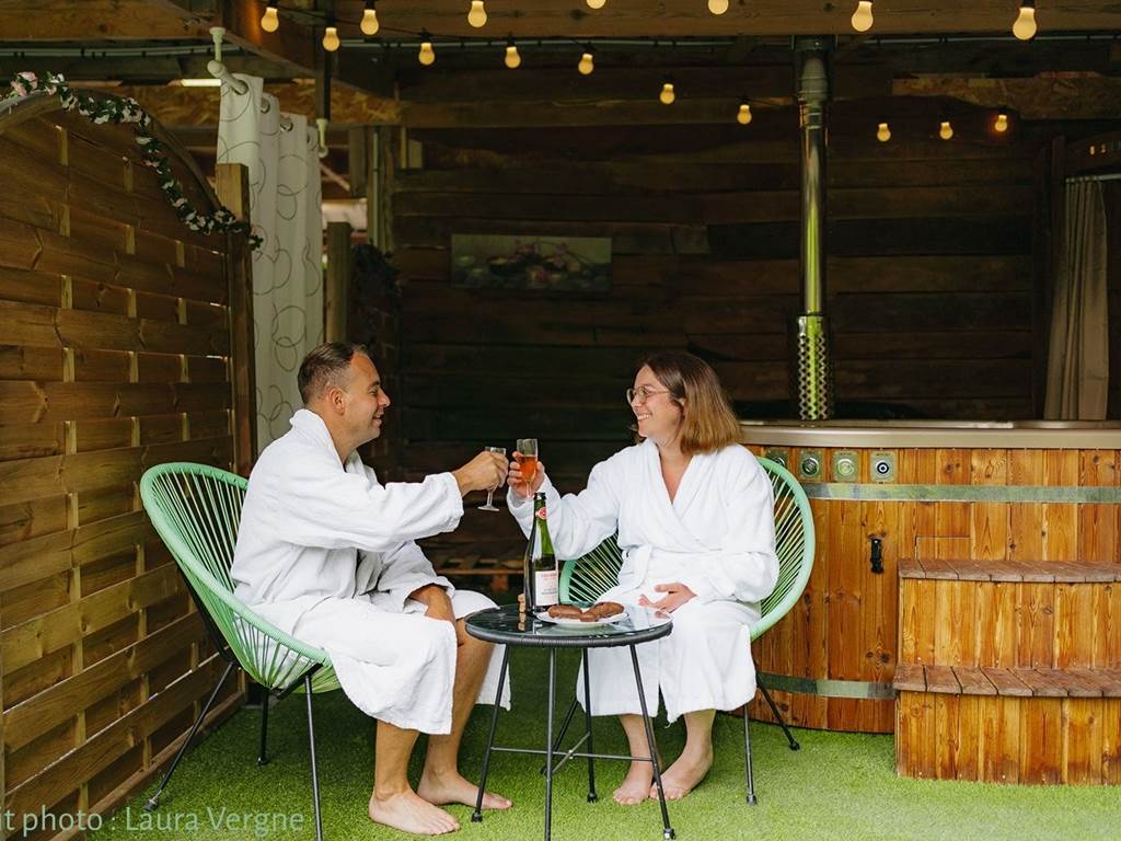 Collation offerte après le bain nordique Crédit photo: Laura Vergne