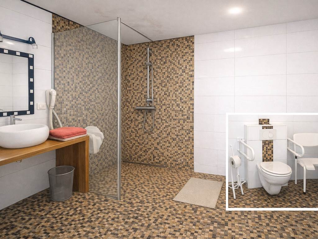 Sa salle d'eau privée et communicante est super équipée