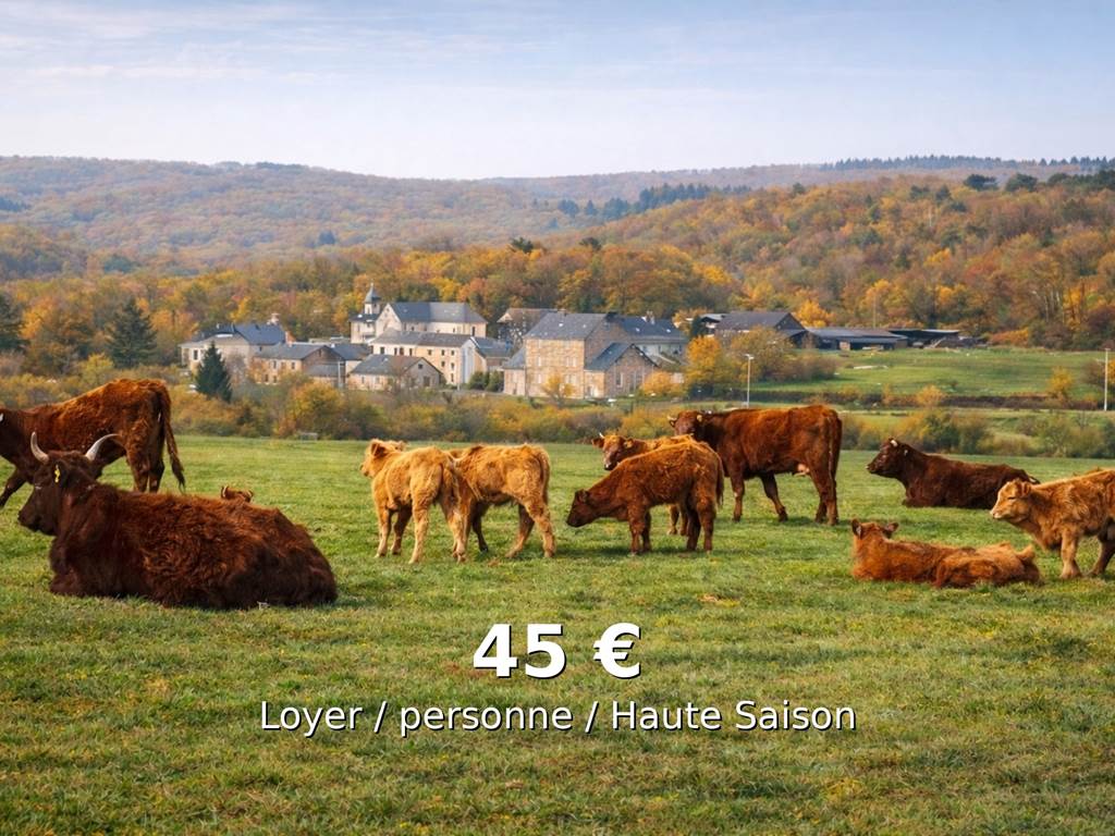 Un hameau paisible au cœur de l’Ardenne.