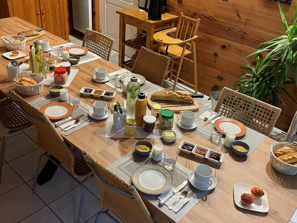 La table du petit déjeuner