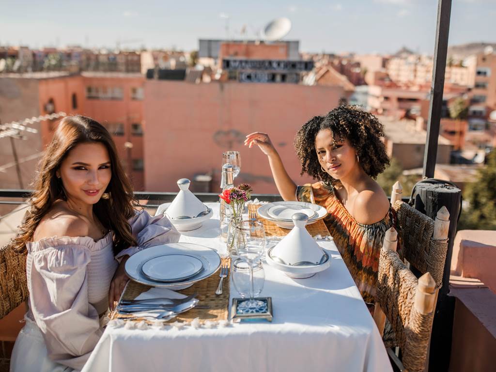 Lunch time at rooftop