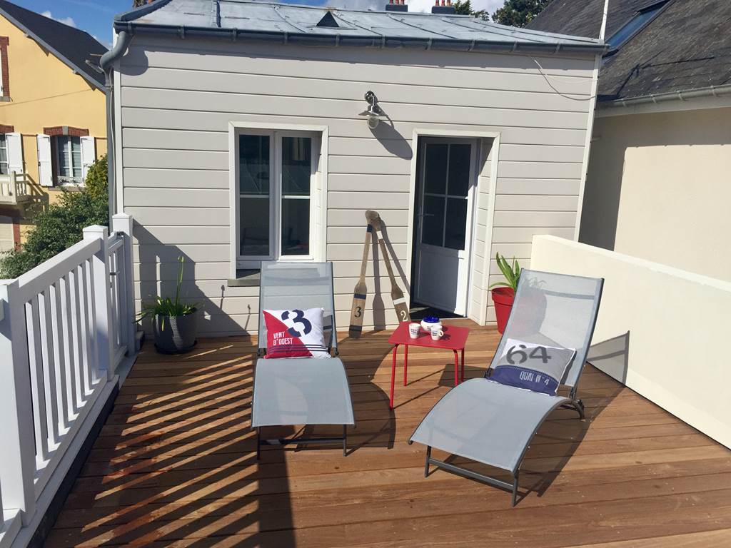 La Cabine De La Baie terrasse plein sud