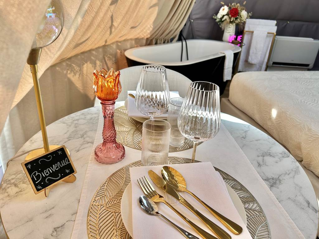 Table joliment dressée