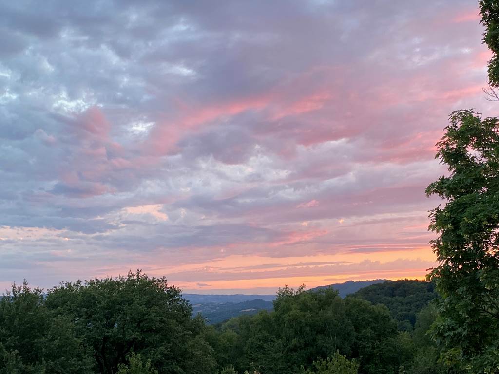 Coucher de soleil Aveyron