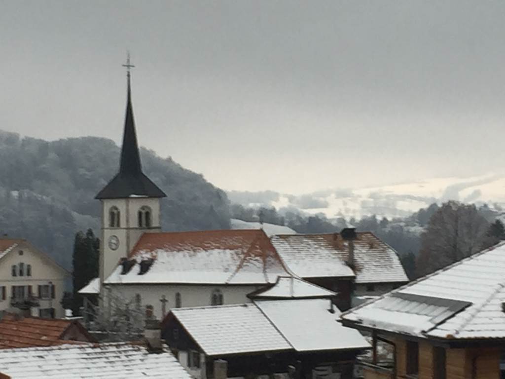 Eglise sous la neige