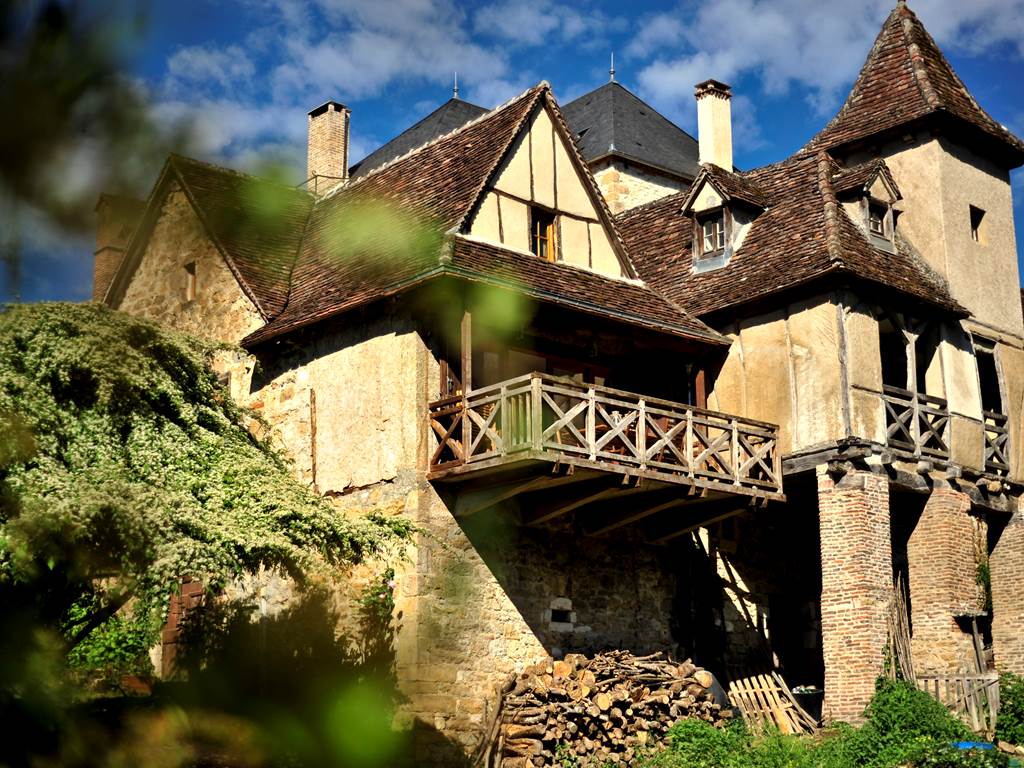 Gîte La Loggia  Vue côté Dordogne