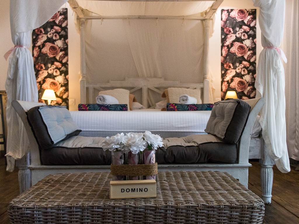 Lit King Size de la suite Romantique