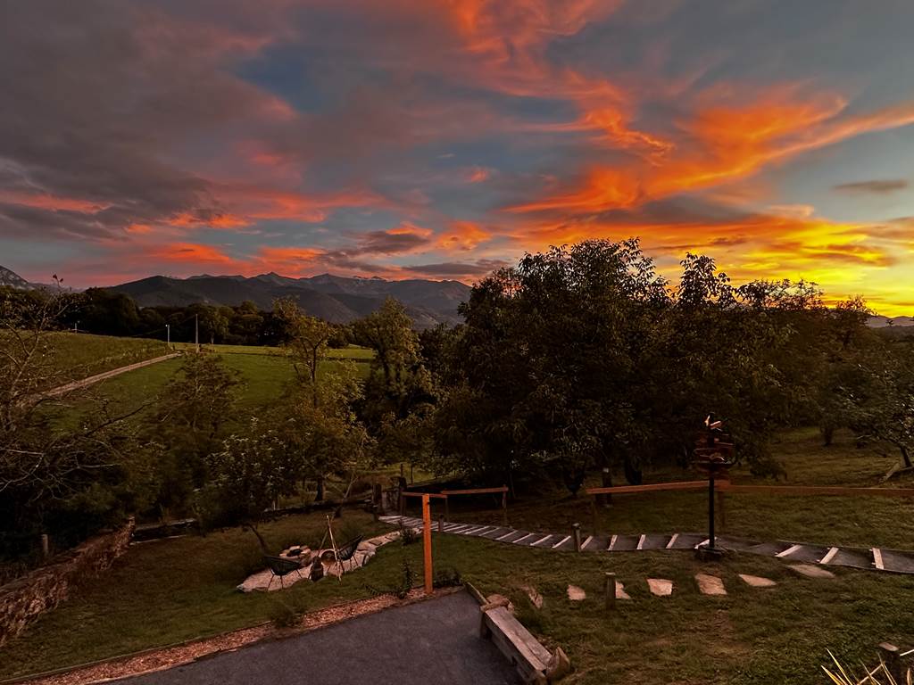 Sublime coucher de soleil d'été