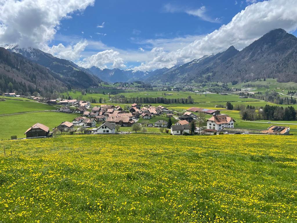 Le village au printemps