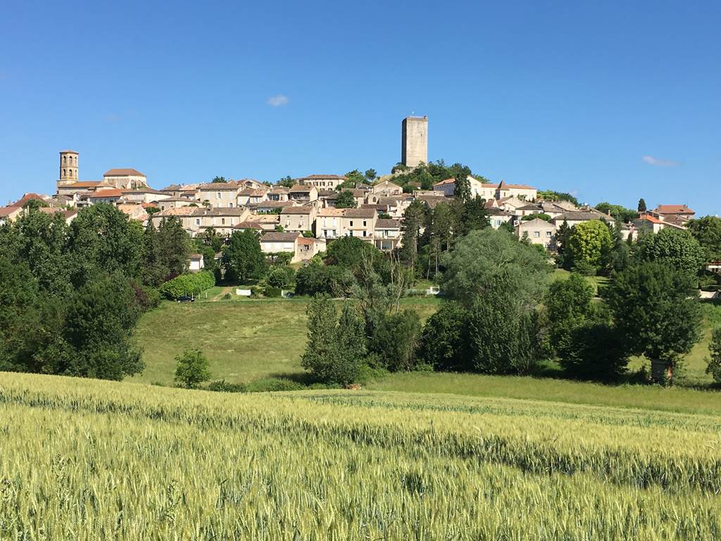 Le célèbre village médiéval de Montcuq