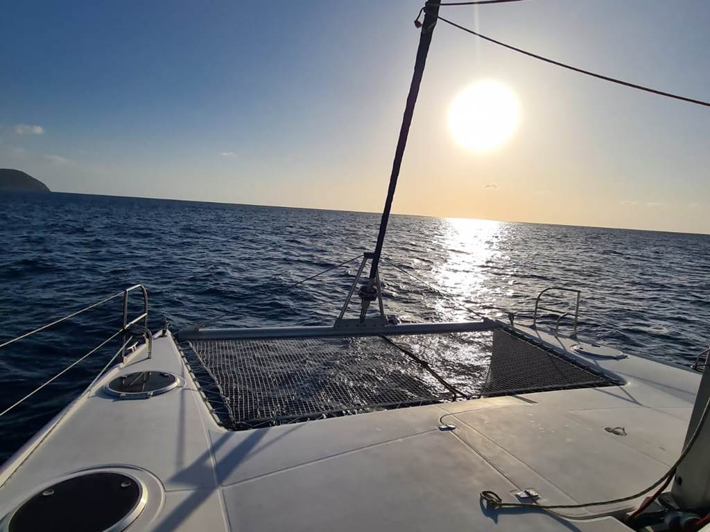 couché de soleil en mer