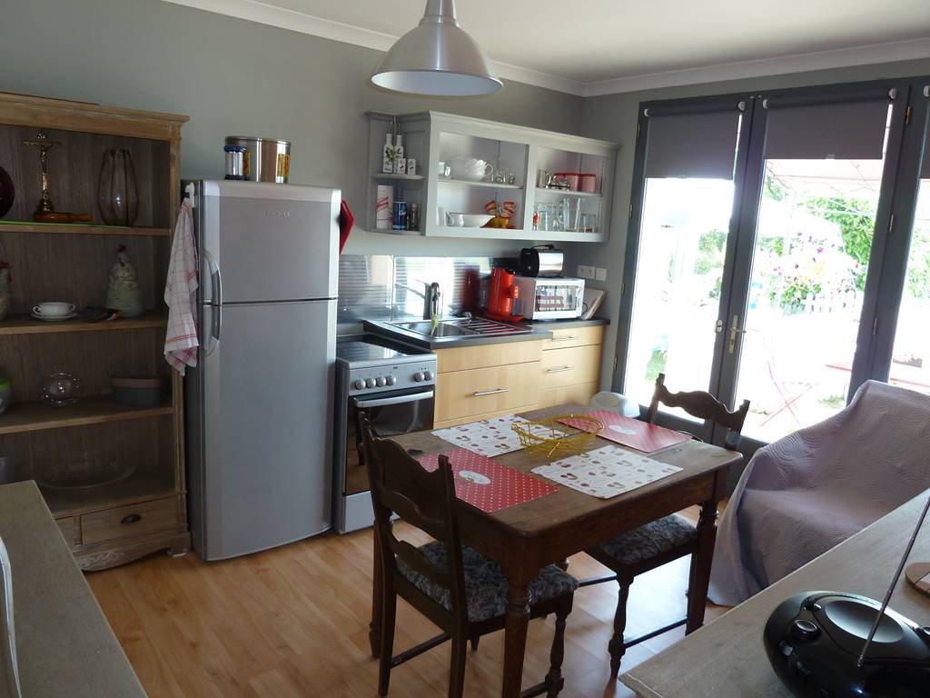 Pièce à vivre du gîte pour deux personnes