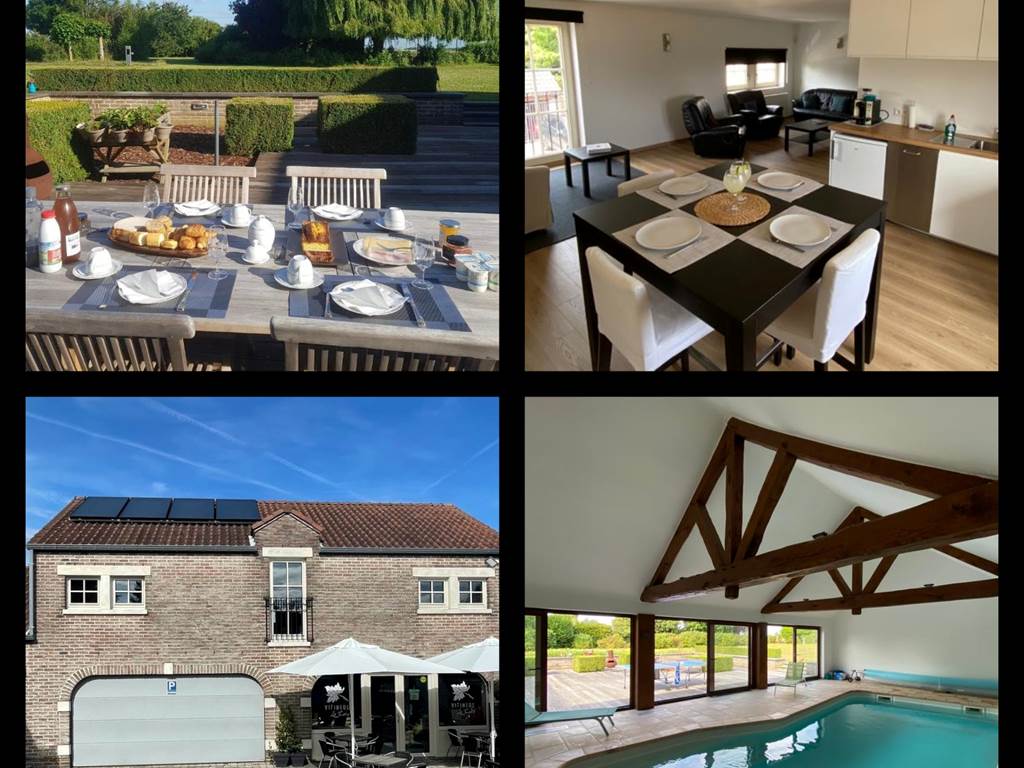 La Clé des Champs, suite familiale jusqu'à 4 personnes avec piscine couverte