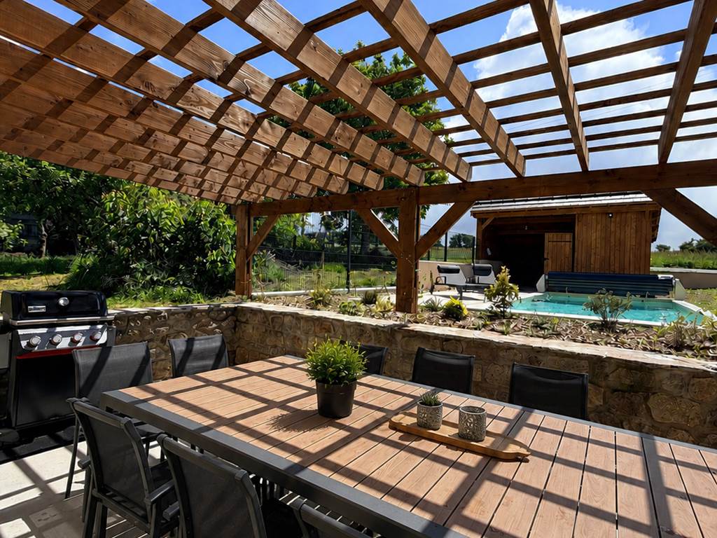 Gîte le Granit des Champs Mainsat Creuse - Piscine et Terrasse