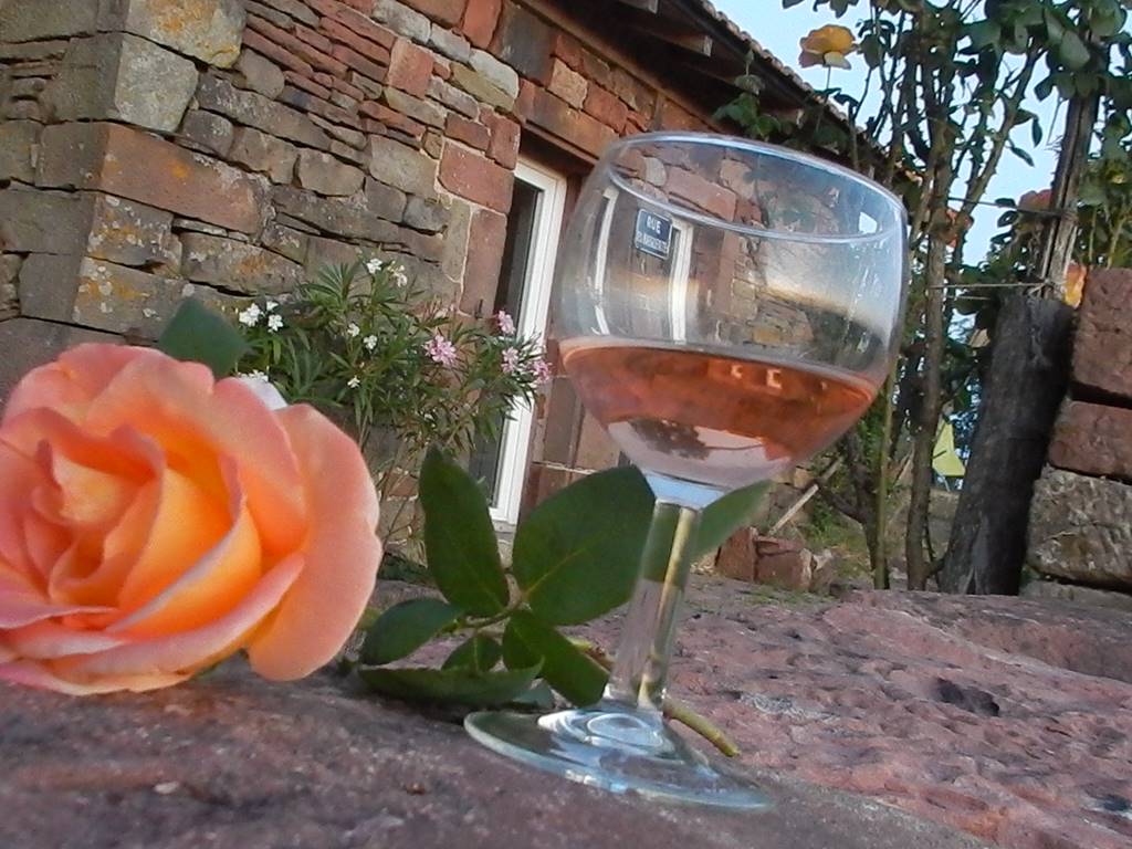 Une rose et un verre de rosé... l'heure de l'apéro a sonné !