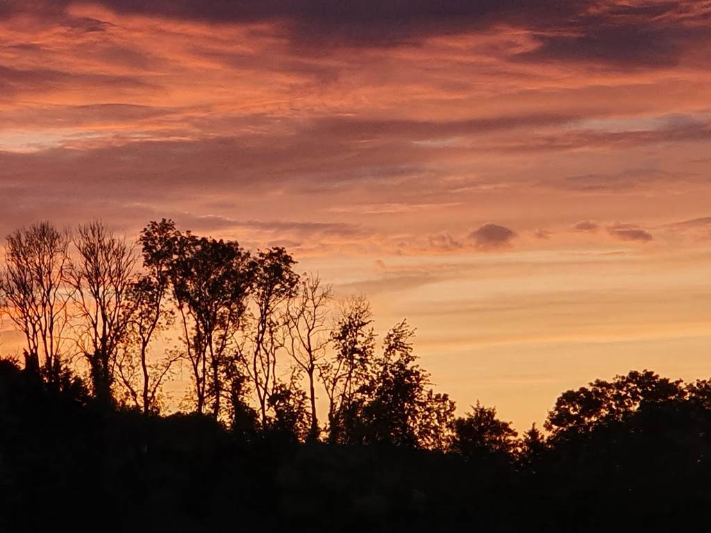 couché de soleil sur la vallée de la bresle