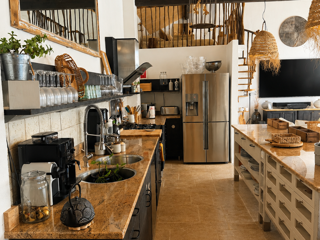 Une cuisine entièrement équipée pour vivre la Provence comme à la maison