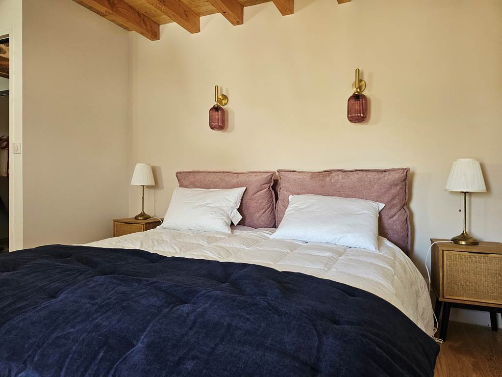 Gîte le Granit des Champs - Mainsat - Chambre double avec mezzanine