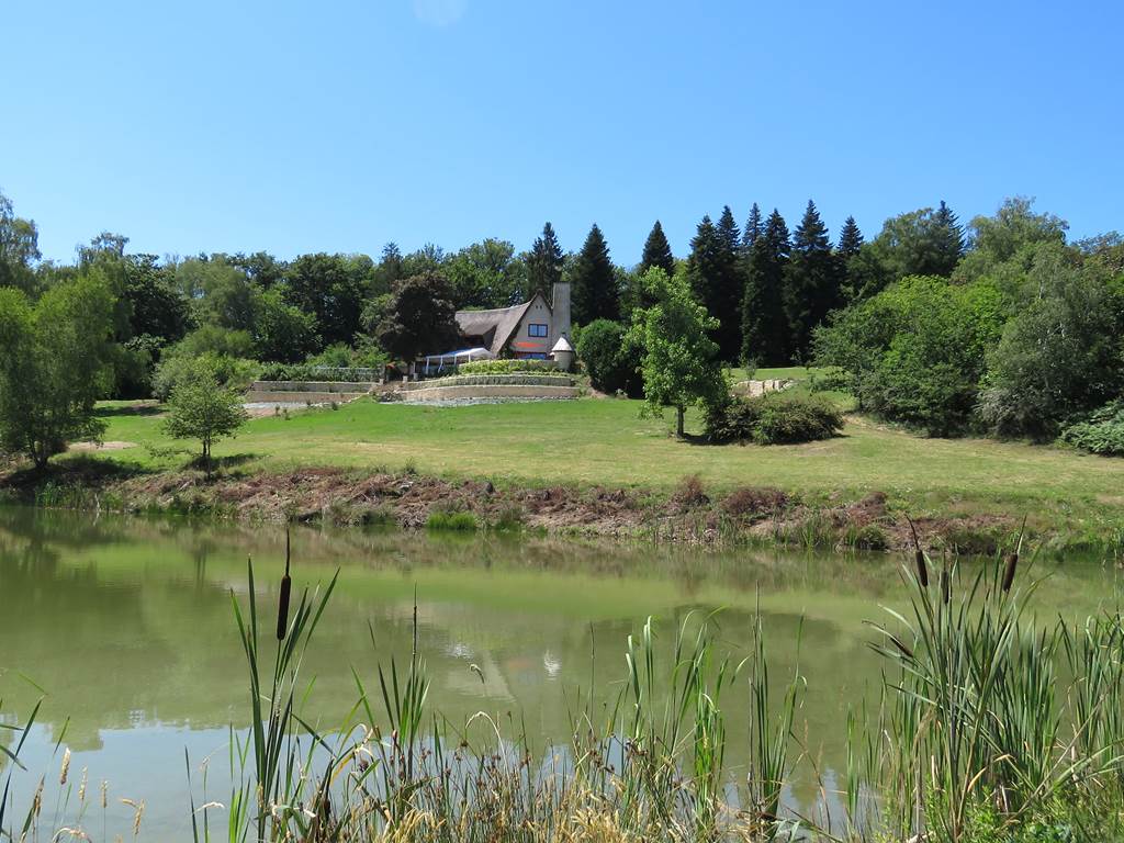 Les bois de Saint-Auvent, vue de l'étang