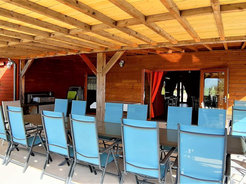 Terrasse couverte de 70 m2