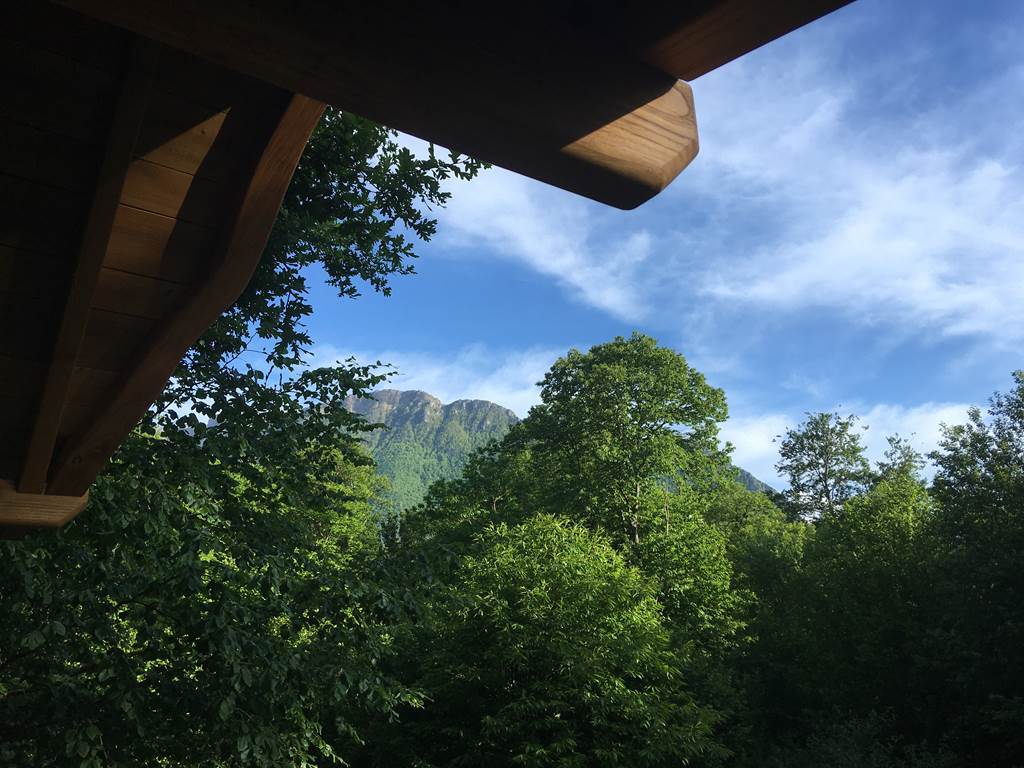 la vue sur le cirque d'Accous