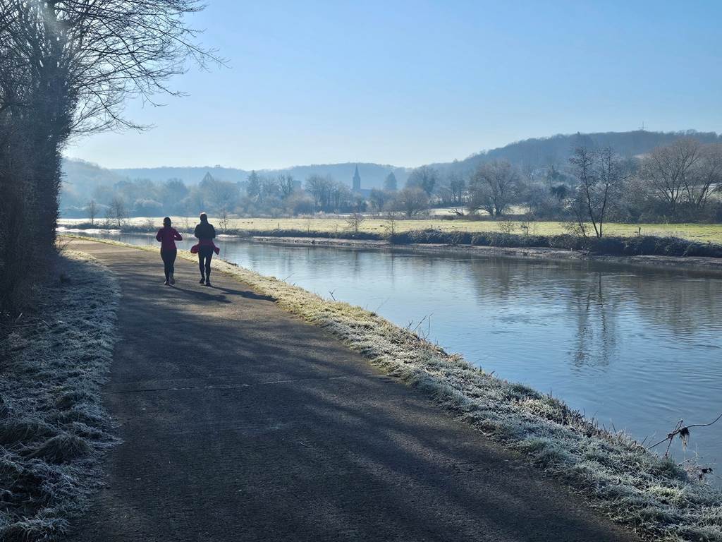 Jogging le long de la Sambre