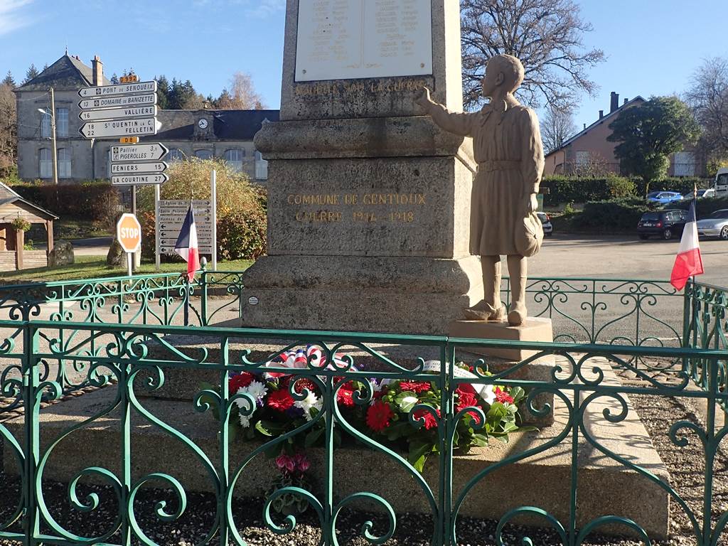 Monument aux morts de Gentioux
