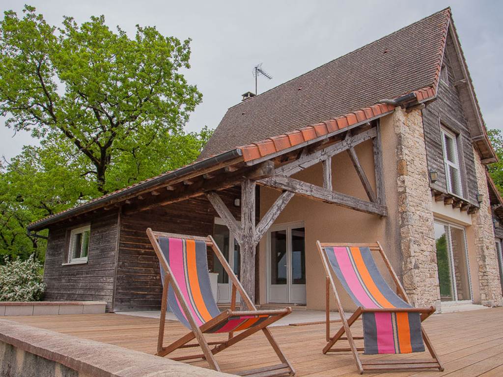 Gite du Causse Loubressac Terrasse