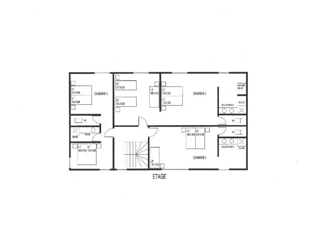 Le Green Camp d'Octavie : le plan du 1er étage