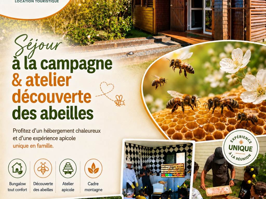 se´jour bungalow et atelier abeilles